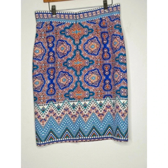 Antonio Melani Bright Printed Skirt SIZE 10 - Picture 2 of 4